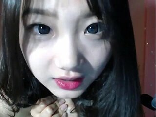 Korean girl undressing on webcam